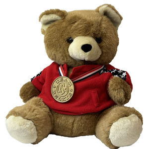 Belk Vintage Team Belkie 1995 USA Brown Teddy Bear Gold Medal Stuffed Animal